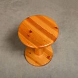 Rainer Daumiller Stool in solid naturel pine for Hirtshals Savværk, Denmark 1970