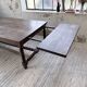 Solid oak table 1900 drapery style XL 280cm with extensions