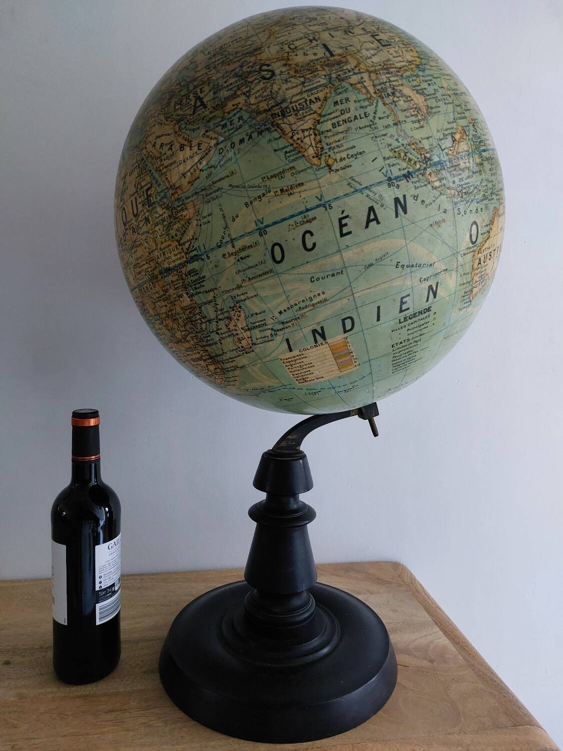 Large terrestrial globe