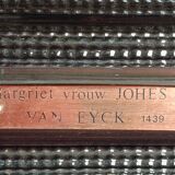 oil on wood, portrait of Marguerite VAN EYCK, copy by Henri BOURINET 1982