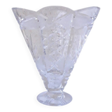 Cut crystal vase
