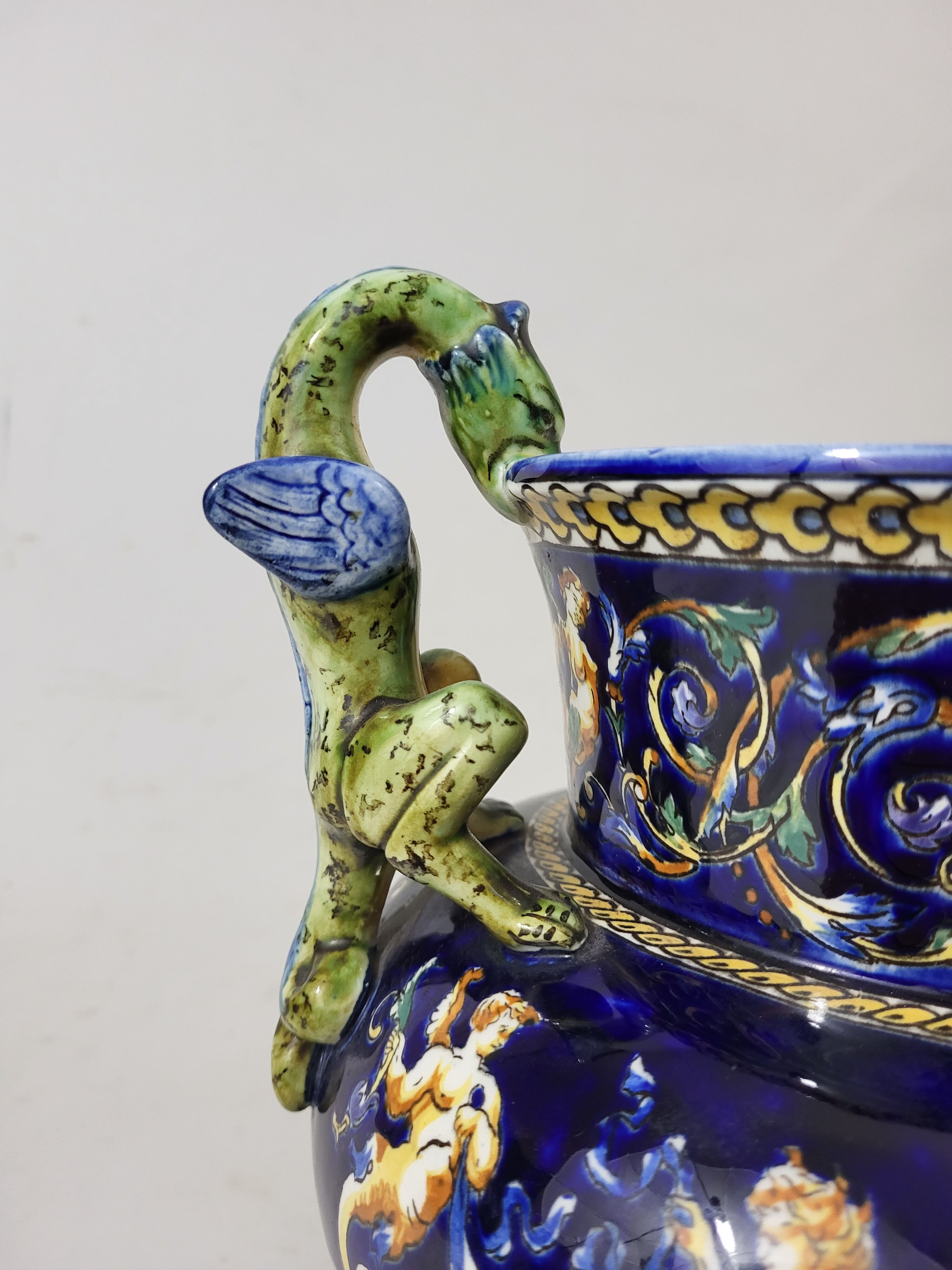 Medici shaped vase in gien earthenware