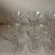 Suite of 8 water Baccarat Crystal glasses