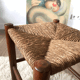 Straw and wood stool