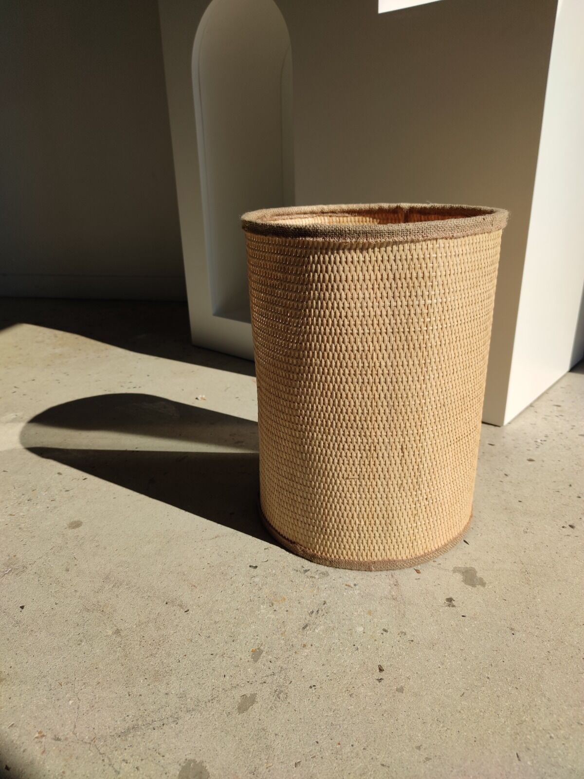 Lampshade in natural braided fiber h:40cm; d:20cm
