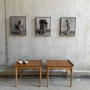 Tables basses "venus" ge 1937 par hans j wegner pour getama