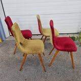 4 Miroslav Navratil chairs from 1970