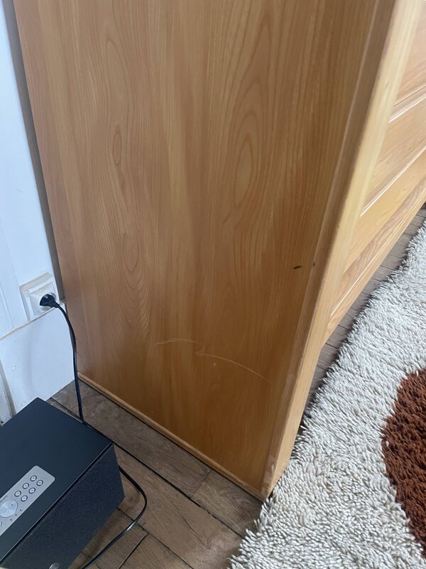 Commode Maison Regain - Fabrication française - Orme massif 1980