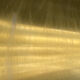 Large brushed aluminum pendant light with golden finish. Produced by Jeka. Denmark 1970s