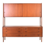 Crédence Mid-Century en Teck Modèle RY-20 par Hans Wegner pour Ry Møbler, Danemark