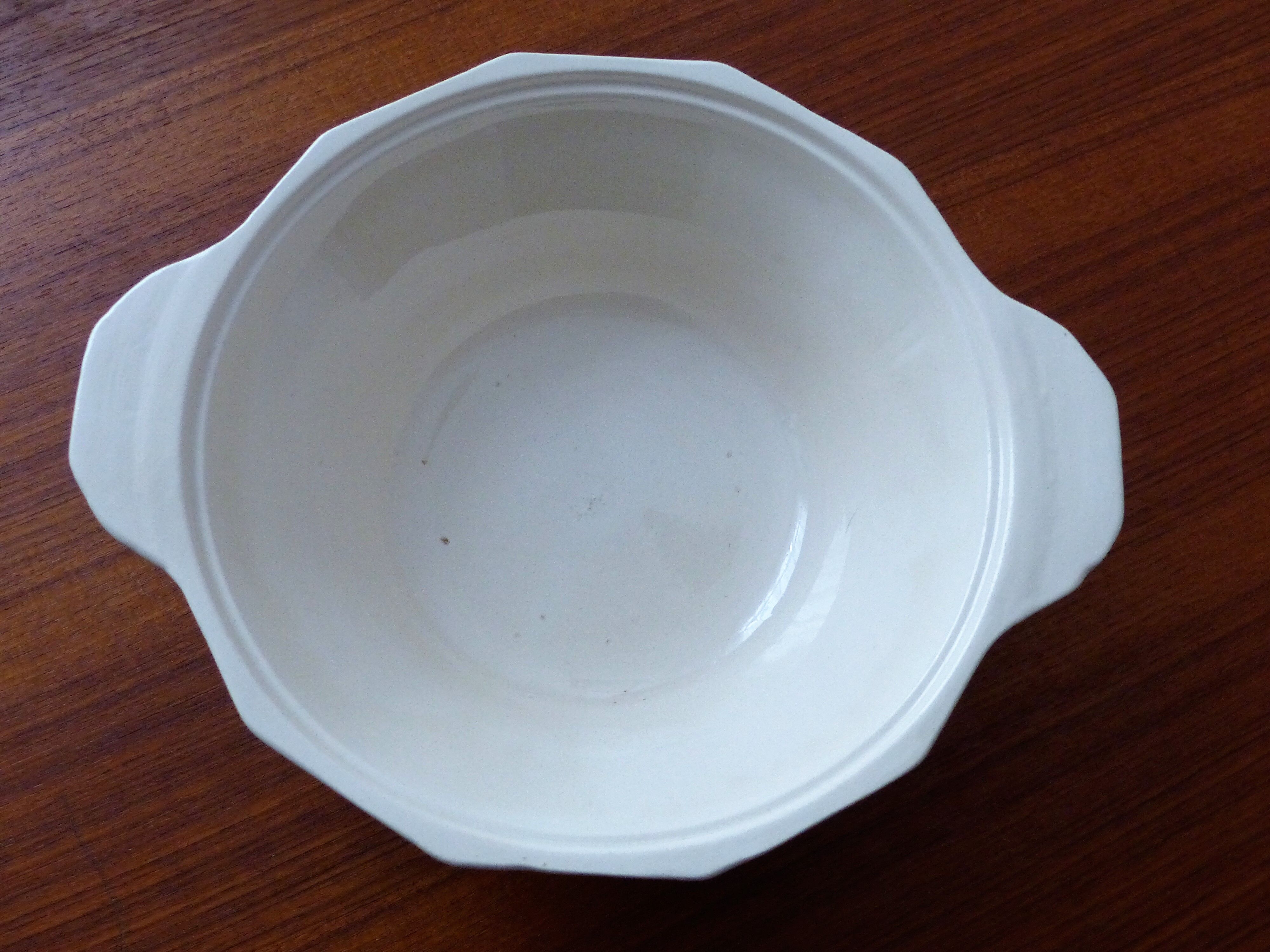 Flat salad bowl sarreguemines