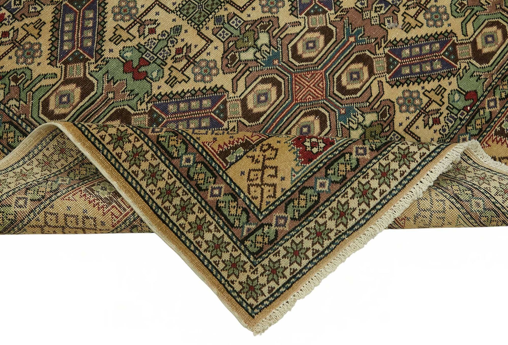 Turkish Wool Vintage Kayseri Rug 195 cm x 288 cm