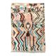 Moroccan Berber rug Boujaad ecru with colorful patterns 267x162cm
