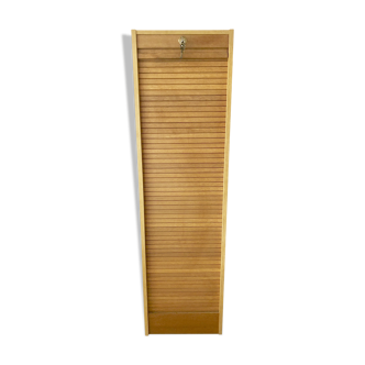 Classeur à rideau vintage en bois année 50/60