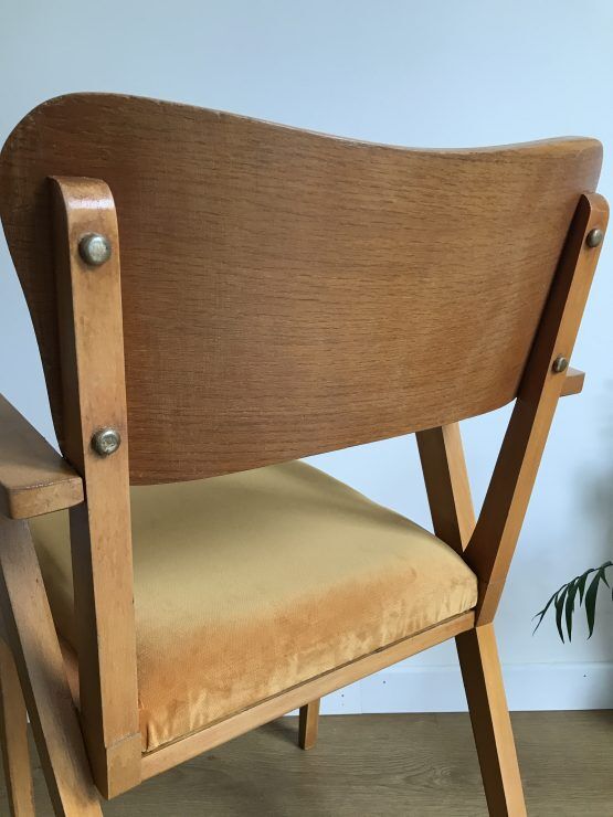 Bridge velvet curry armchair and compass feet