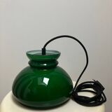 Vintage green opaline portable lamp