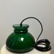 Vintage green opaline portable lamp