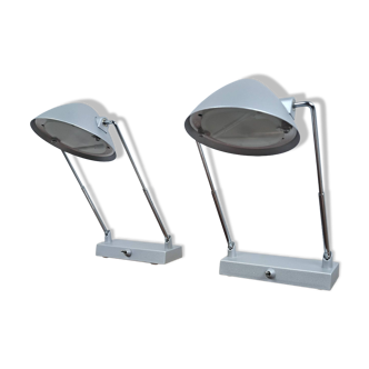 Pair of Magiker Ikea 80s 90s telescopic bedside or desk lamp