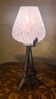 Art Deco night light, wrought iron, 32x12, very good condition.