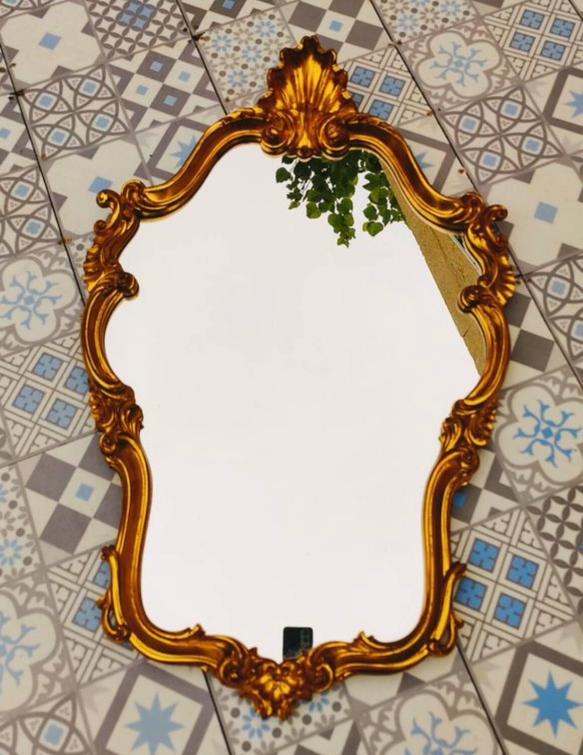 Antique baroque mirror