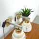 Design wandlampen Kamenicky Senov met melkglas kap vintage