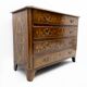 Chest of Drawers in Solid Italian Walnut with Maple Inlays, late 18th