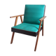 Fauteuil skaï bicolore des années 50