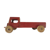 Voiture camionnette en bois jouet ancien