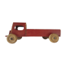 Old wooden toy van car