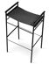 Tabouret de bar contemporain « Repose » sellenoire, structure en caoutchoir