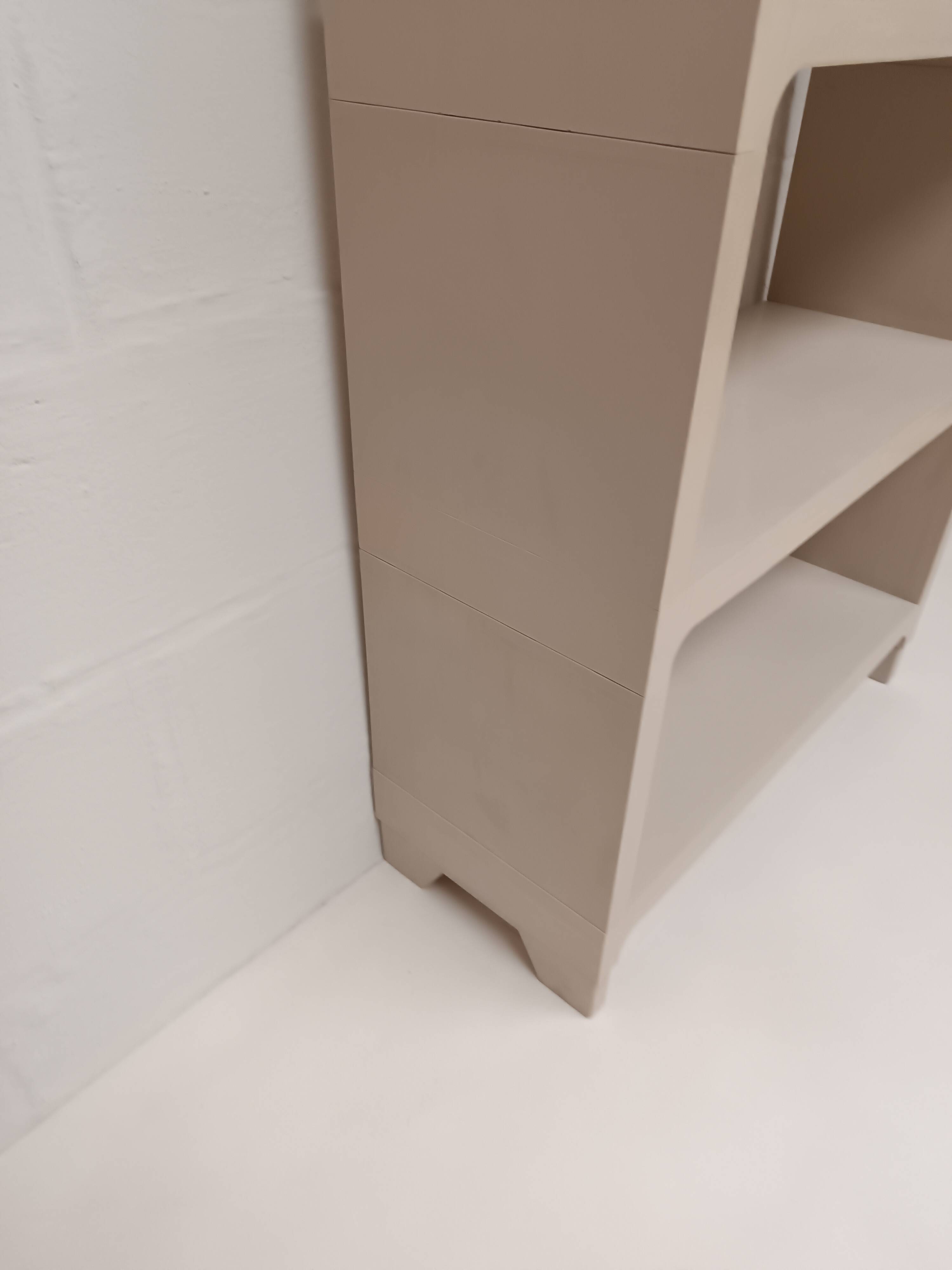 Macaple France 1980 PVC modular shelf