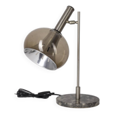 Lampe de table vintage années 50 en marbre et perspicacité design lamter milano