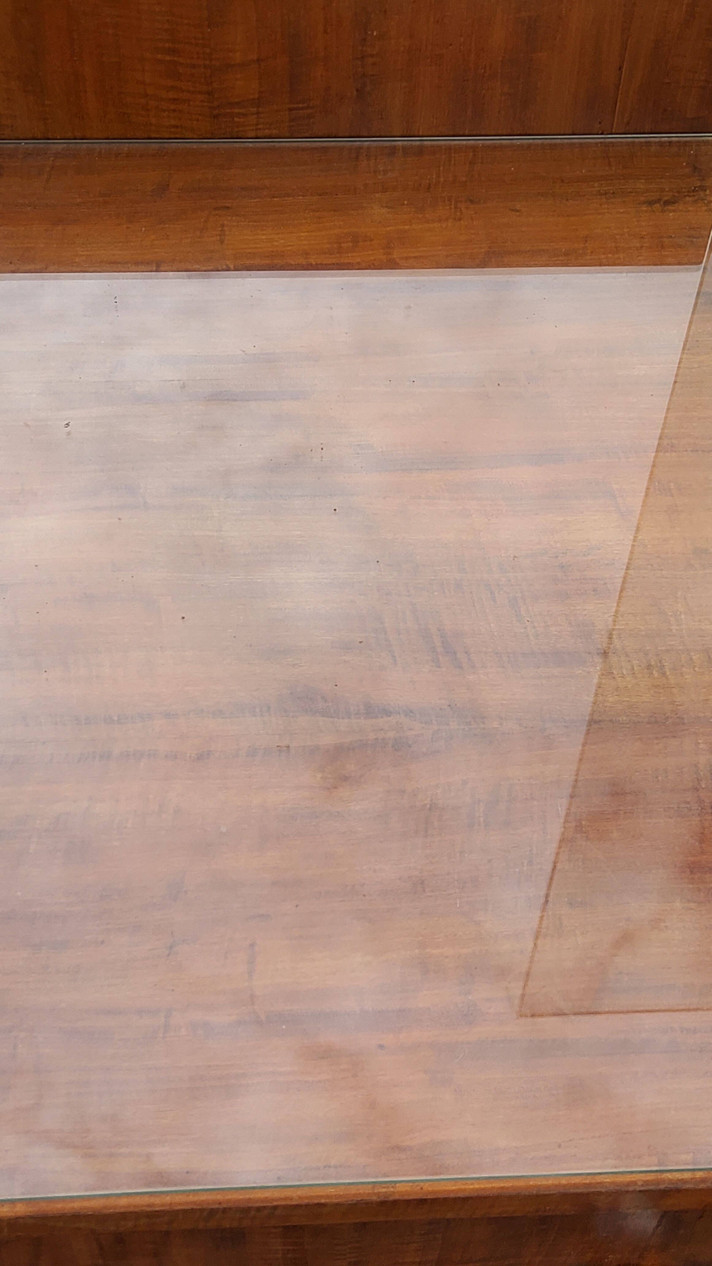Coiffeuse art déco en acajou blond doré des années 30