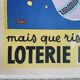 The Frogman, frogman - National Lottery - Old poster/original poster lithograph 1960