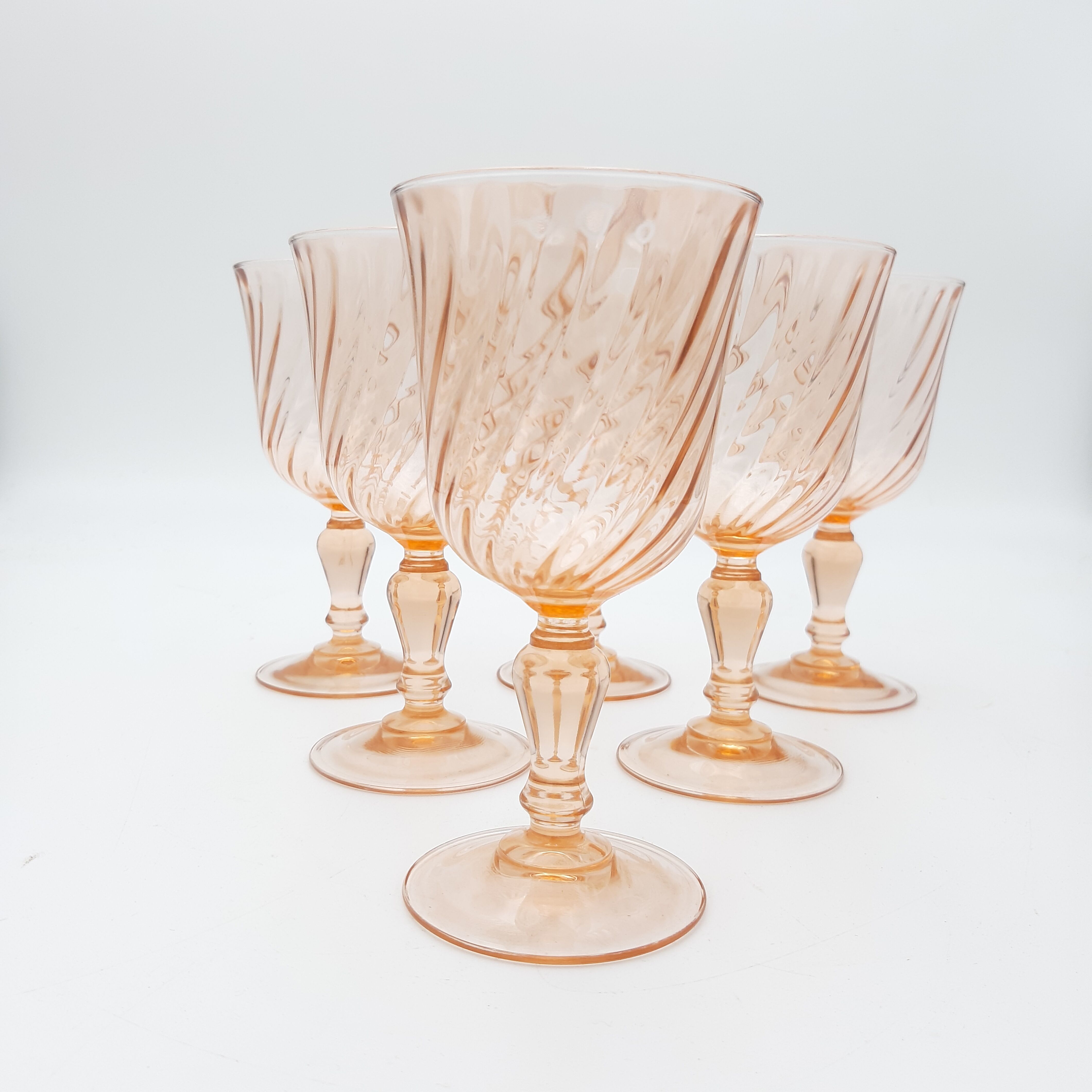 6 verres à eau Rosaline