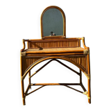 Bamboo and rattan dressing table