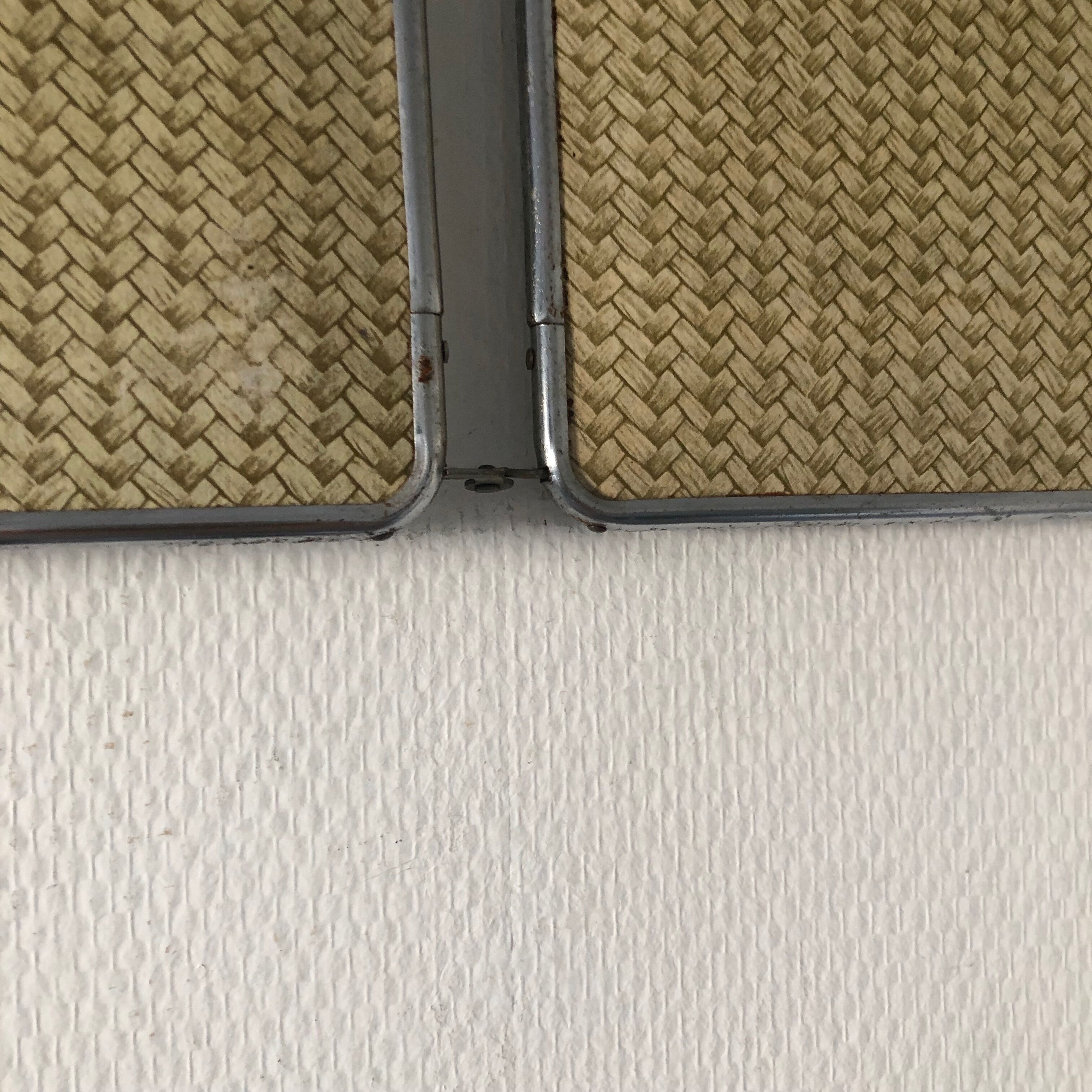 Barber triptych mirror 28x69cm vintage 1960