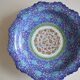 Islamic art enamel metal dish