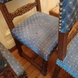 6 chaises sculptées flamand-espagnol