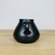 Black ceramic vase from the 1950s.