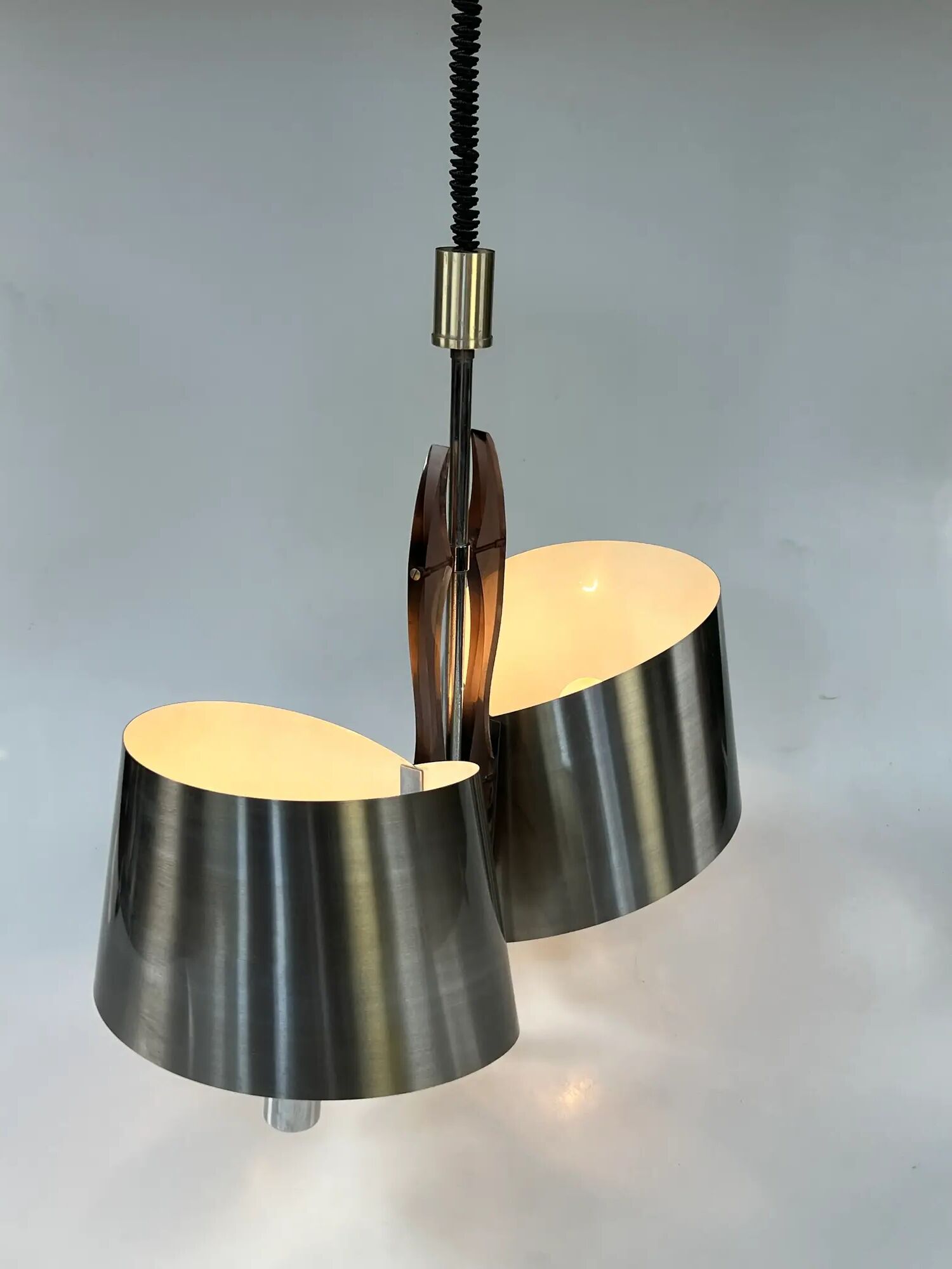 Vintage Maison Charles Pendant Lamp, France 60's
