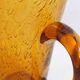 Biot carafe, amber glass, 1970s, height 21 cm