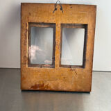 Double frame intricately carved wood