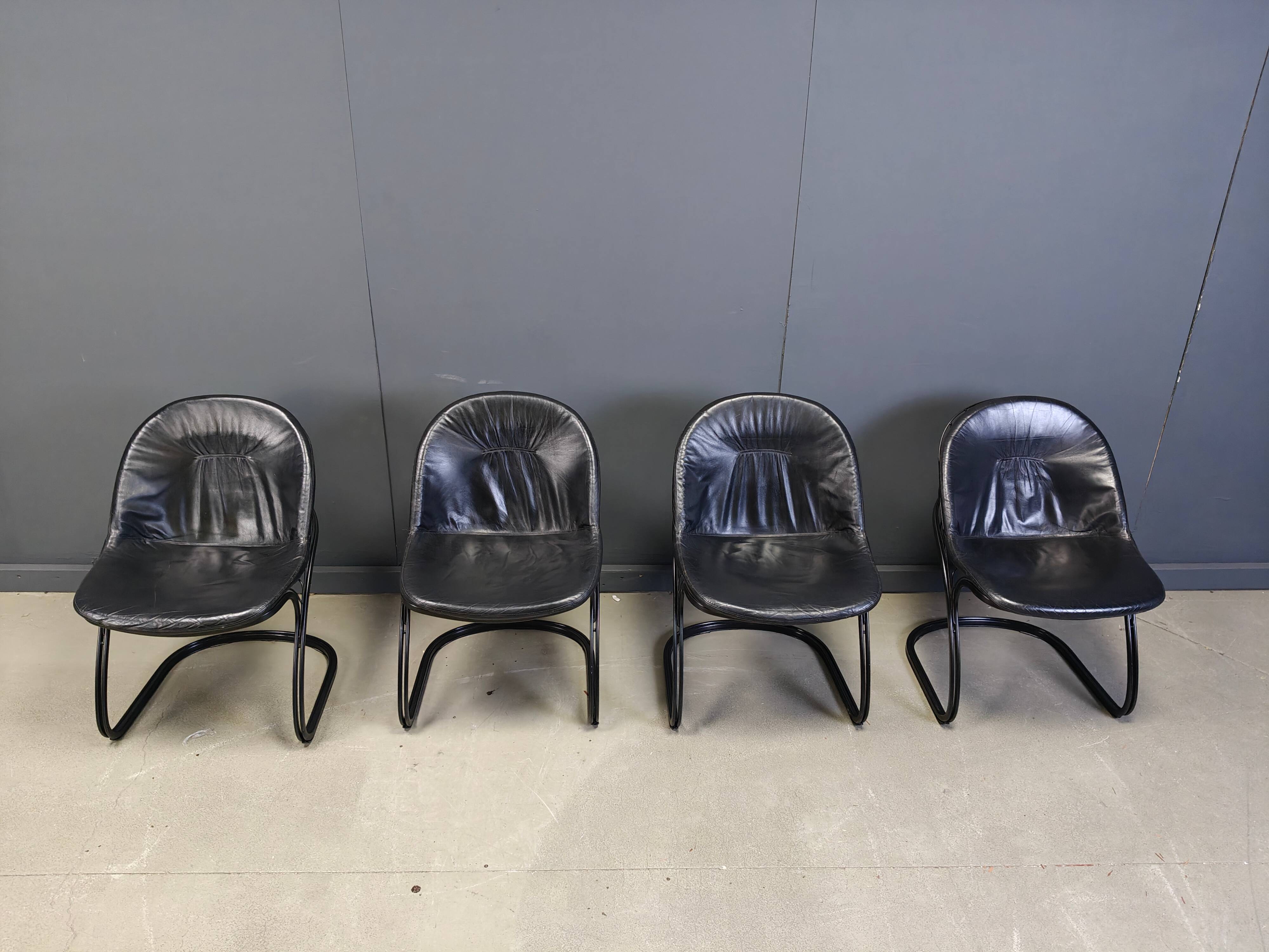 Gastone Rinaldi 'Pascale' dining chairs, 1970s - set of 4