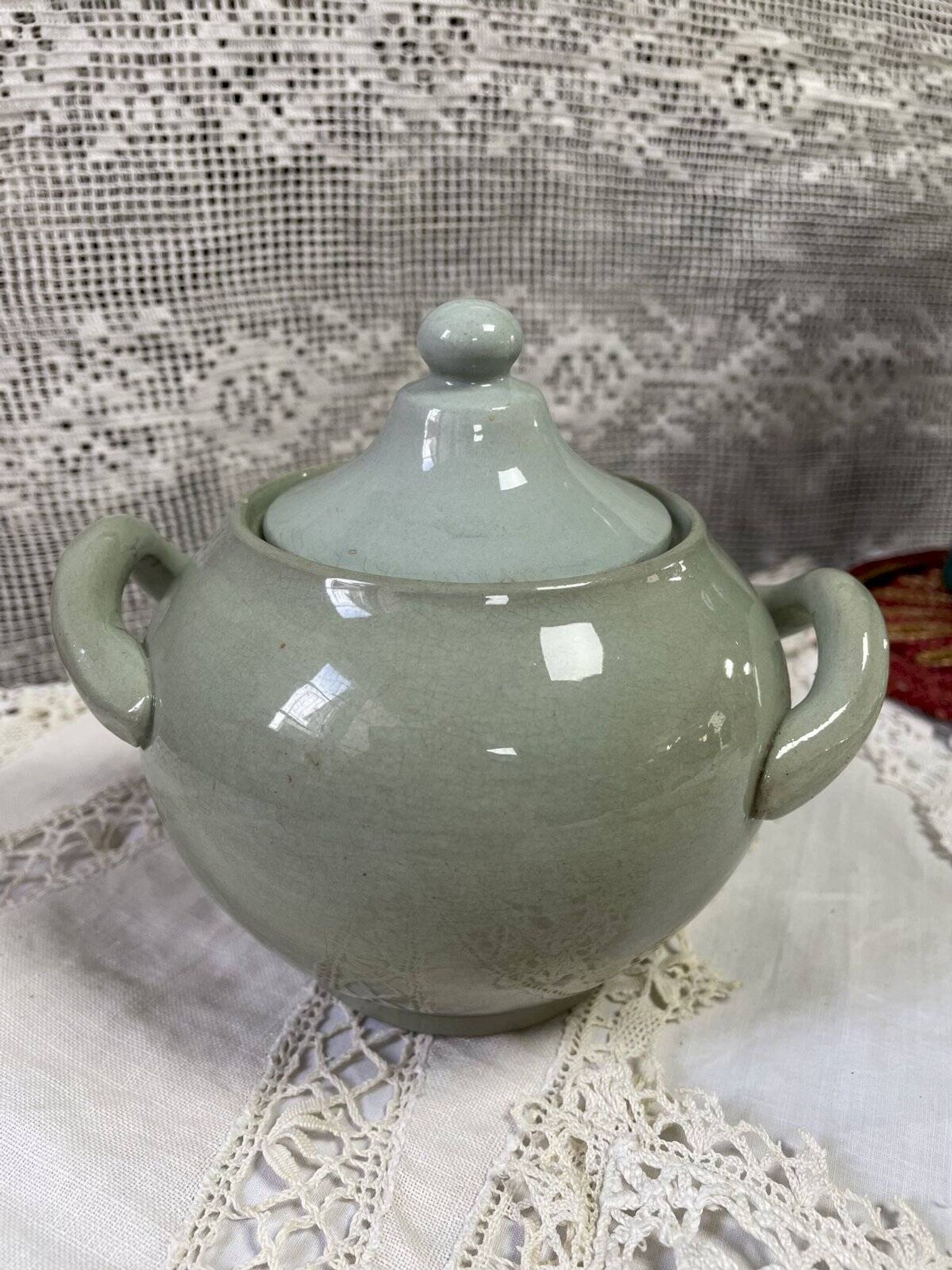 Old sugar bowl Sarreguemines