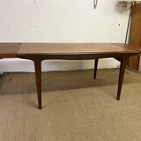 Scandinavian style teak table with extensions