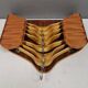 Very beautiful vintage hanger holder, including 7 matching hangers.
