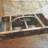 Toolbox with black patina handle