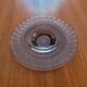 Large smoked glass bowl with star engraving – 1950s