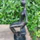 Sculpture of a dancer on a swing signed by Raphaël